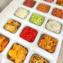 Toppings para barra de fresas y snacks