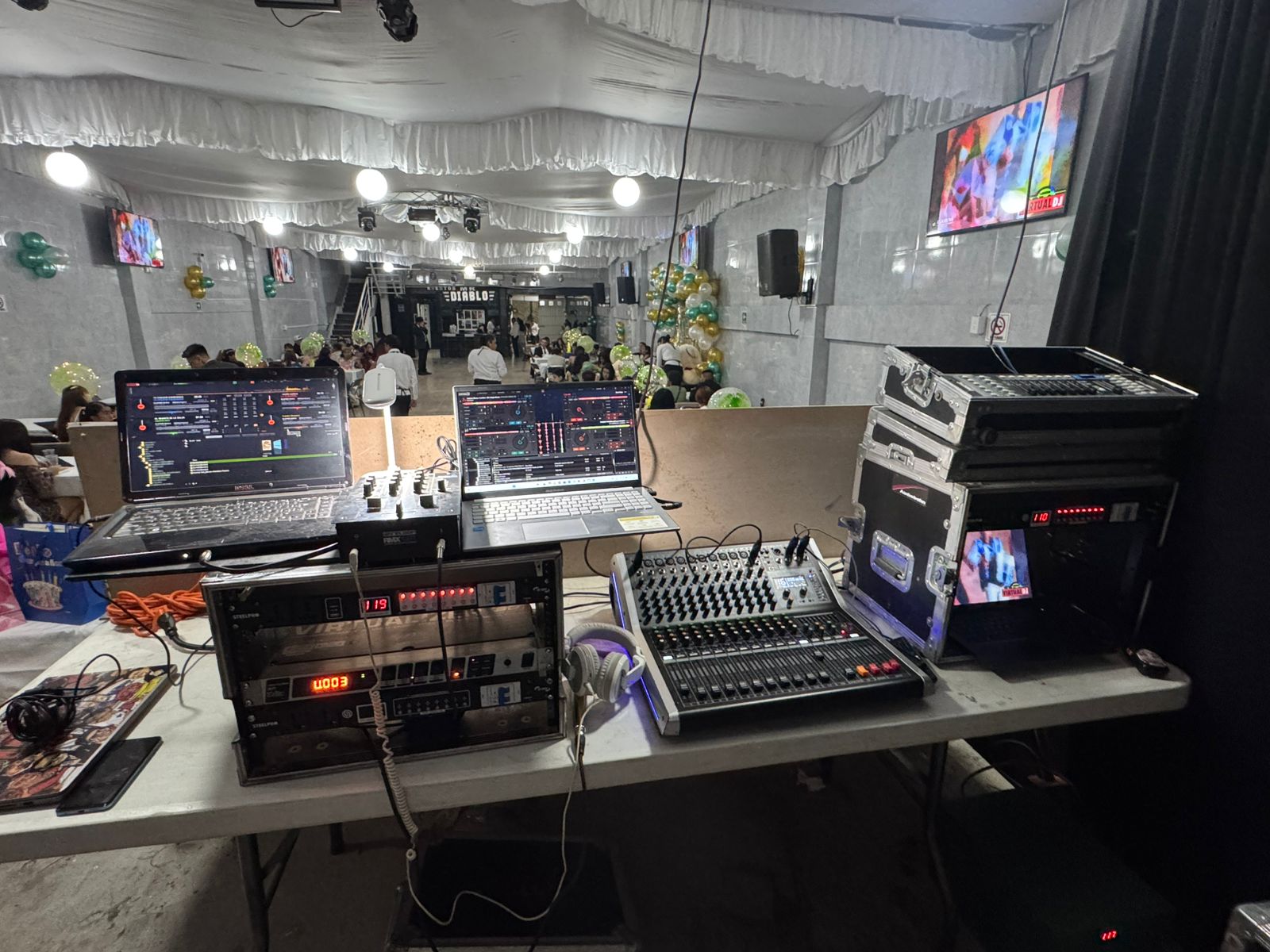 Equipo de sonido dentro de Eventos Mister Diablo