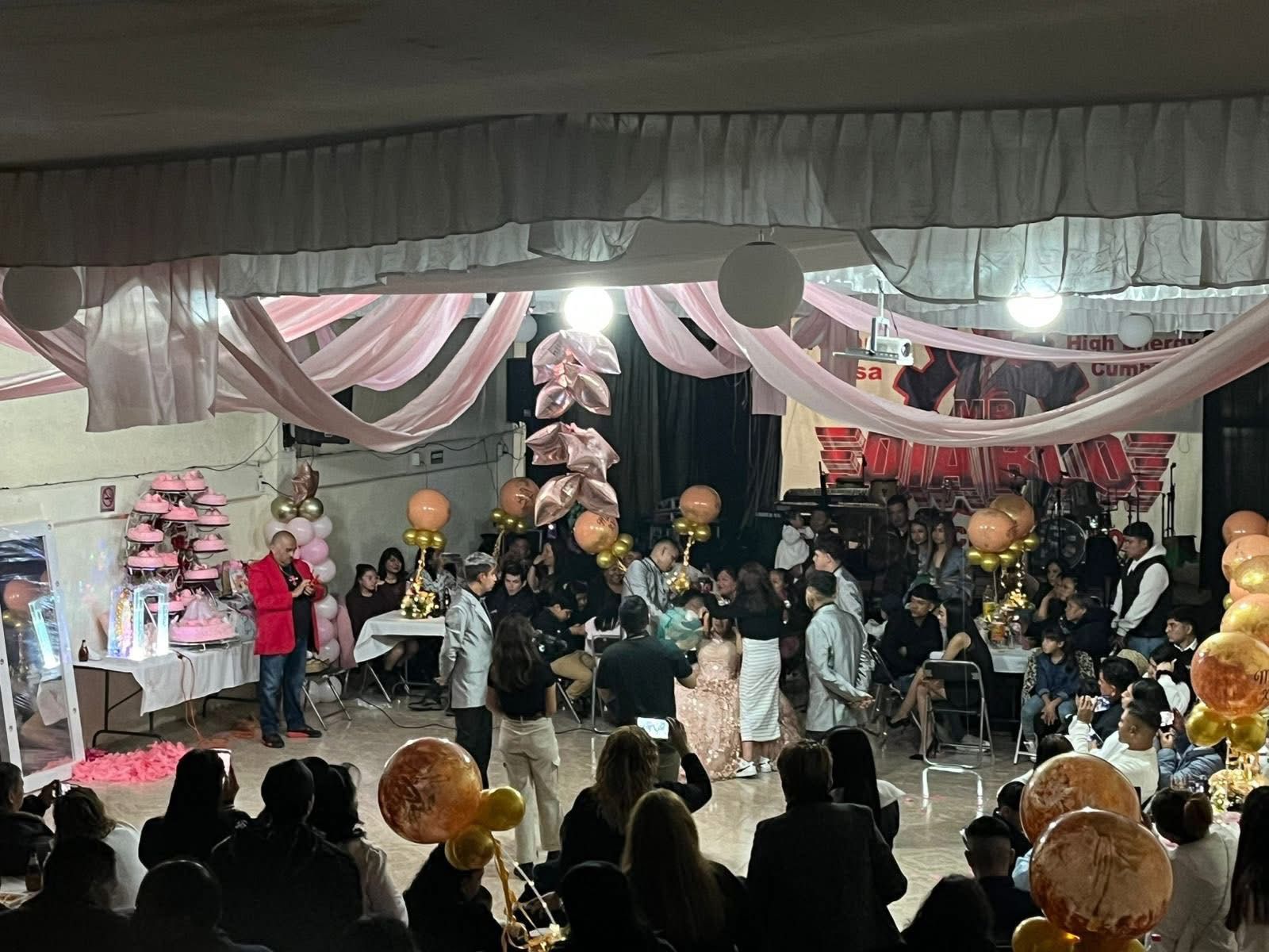 Recepción familiar para XV años